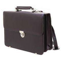 Cartable en cuir marron STANFORD de DAVIDT'S 462105-08