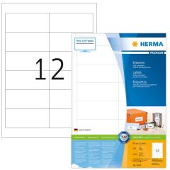Étiquettes adhésives blanches - Multi-usages 4623  Herma 