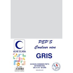 Sous-Chemise pour dossier A4 - Gris ELVE Pep's Lot de 30