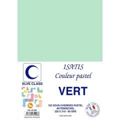 Sous-Chemise pour dossier A4 - Vert ELVE Isatis Lot de 102