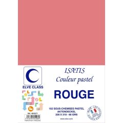 Sous-Chemise pour dossier A4 - Rouge ELVE Isatis Lot de 102