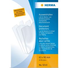 HERMA : Etui de protection pour document 63 x 90 mm 5010