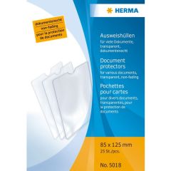 HERMA : Etui de protection pour document 85 x 125 mm 5018