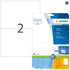 Étiquettes adhésives blanches Premium - 210 x 148 mm HERMA  5064