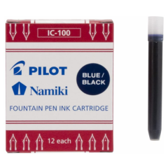 Photo Boite de 12 cartouches d'encre Mini - Noir : PILOT Namiki