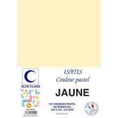 Chemise pour dossier A4 - 210 g - Jaune ELVE Isatis Lot de 102