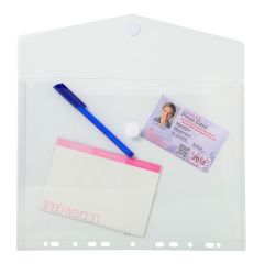 57381E Pochettes enveloppes perforées fermeture velcro Exacompta A4