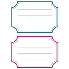 Etiquettes pour Livres avec marge - 78 x 53 mm - Bleu / Rouge : HERMA Visuel