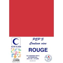 Chemise pour dossier A4 - Rouge ELVE Pep's Lot de 102