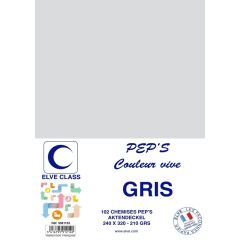 Chemise pour dossier A4 - Gris ELVE Pep's Lot de 102