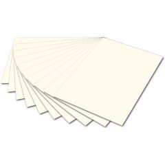 Carton de Bricolage 500 x 700 mm - Blanc perle - 300 g/m² : FOLIA Lot de 10 Visuel