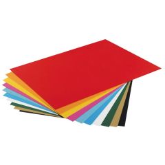 Carton de Bricolage 500 x 700 mm - Assortiment - 300 g/m² : FOLIA Lot de 10 Visuel