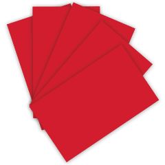 Carton de Bricolage 500 x 700 mm - Rouge pur - 300 g/m² : FOLIA Visuel