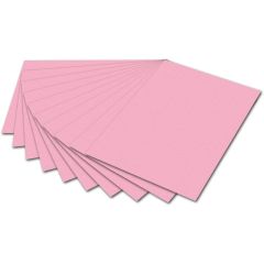 Carton de Bricolage 500 x 700 mm - Rose - 300 g/m² : FOLIA Photo
