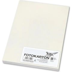Carton de Bricolage A4 - Blanc perle - 300 g/m² : FOLIA Lot de 50 Visuel
