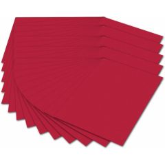 Carton de Bricolage A4 - Rouge pur - 300 g/m² : FOLIA Lot de 50 Visuel