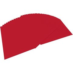 Carton de Bricolage A4 - Rouge foncé - 300 g/m² : FOLIA Lot de 50 Visuel