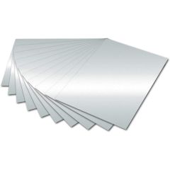 Carton de Bricolage 500 x 700 mm - Argent brillant - 300 g/m² : FOLIA Lot de 10 Visuel