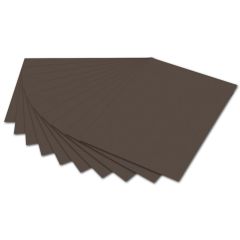 Carton de Bricolage 500 x 700 mm - Marron foncé FOLIA Lot de 10
