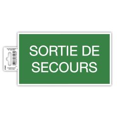 Panneau adhésif - Sortie de Secours EXACOMPTA