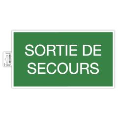 Panneau adhésif - Sortie de Secours EXACOMPTA 67004E