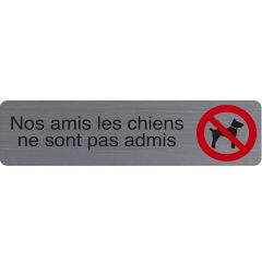 Plaque adhésive de signalisation - Nos amis les chiens : EXACOMPTA image