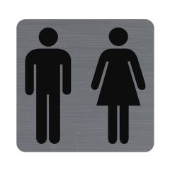 Plaque carrée adhésive de signalisation - Homme / Femme : EXACOMPTA image