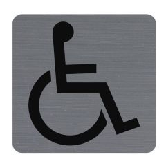Plaque carrée adhésive de signalisation - Handicapés : EXACOMPTA image