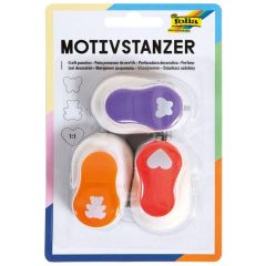 Set de 3 Perforateurs à motifs Coeur, Ours, Papillon : FOLIA image