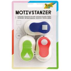 Perforateurs Triangle, Cercle et Carré : FOLIA Lot de 3 image