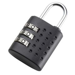 Cadenas à combinaison - 3 chiffres - Noir 28 mm : JSA Visuel