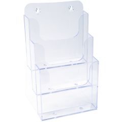 Porte-documents de table - A5 vertical - 3 compartiments - Cristal : EXACOMPTA image