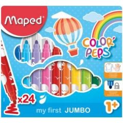 Étui de 24 feutres - Color'Peps Jumbo - Assortiment MAPED Image