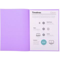 Sous-chemises pour dossier A4 Lilas EXACOMPTA 850116E
