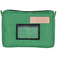 Sac Navette à soufflet avec zip - 400 x 300 mm - Vert : JPC Visuel