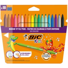 18 feutres de coloriage BIC KIDS Assortiment 