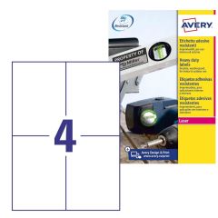 Étiquettes A6 ultra résistantes - 105 x 148 mm AVERY Lot de 80