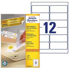 AVERY Étiquettes amovibles 99,1 x 42,3 mm L4743REV-100