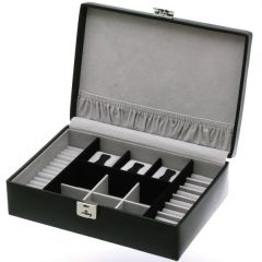 DAVIDT'S : Boite à bijoux Homme Samson -  Noir ouvert 390227