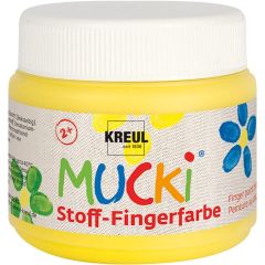 Gouache aux doigts pour Textile MUCKI - 150 ml - Jaune : KREUL Visuel