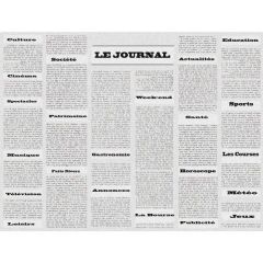 Sets de Table Restaurant - Motif Journal COGIR Lot de 400
