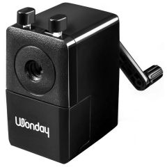 Taille-crayons 1 trou - A manivelle - Noir WONDAY FTC500071 Image