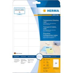 HERMA Étiquettes transparentes 66 x 33,8 mm 4681