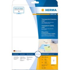 HERMA Étiquettes transparentes A5 - 210 x 148 mm 4683