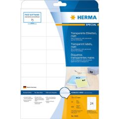 HERMA Étiquettes transparentes 70 x 37 mm 4685