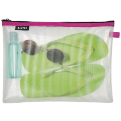 Image Pochette imperméable - Taille L - Transparent / Rose LEITZ WOW Traveller