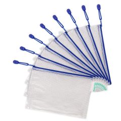 Photo Sac à fermeture éclair A5 - 235 x 165 mm - Bleu TARIFOLD