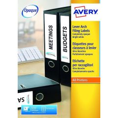Etiquettes Dos de classeur - 38 x 192 mm - Blanc : AVERY Lot de 175 Image
