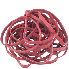 Bracelets élastiques - 80 x 4 mm LAUFER Rondella Paquet de 50 g Image