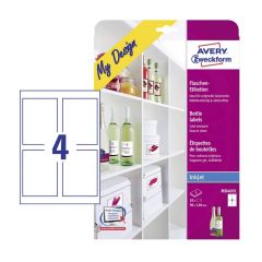 Étiquettes pour Bouteilles - Blanc - 120 x 90 mm AVERY